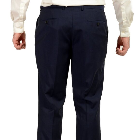 Hugo Boss Men's "Huge2/Genius1" Slim Fit 100% Wool Two Button Suit US 44L IT 54L - Picture 10 of 13